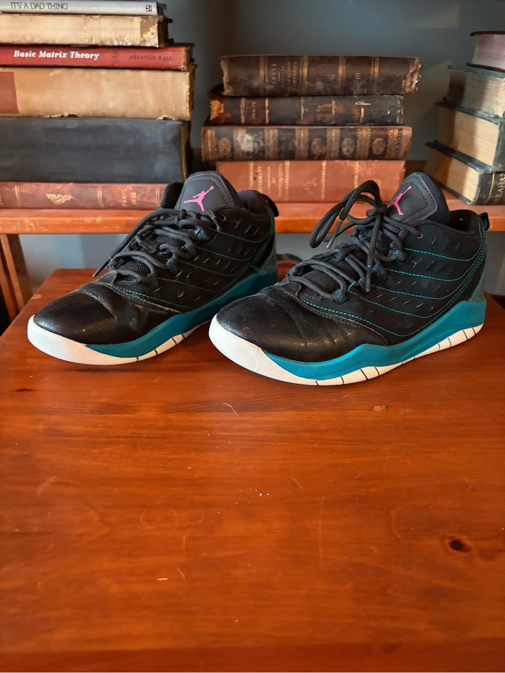 Nike Air Jordan Velocity BG Shoes Black Pink Teal